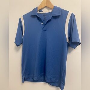 adidas Blue Polo Shirt with White Accents
